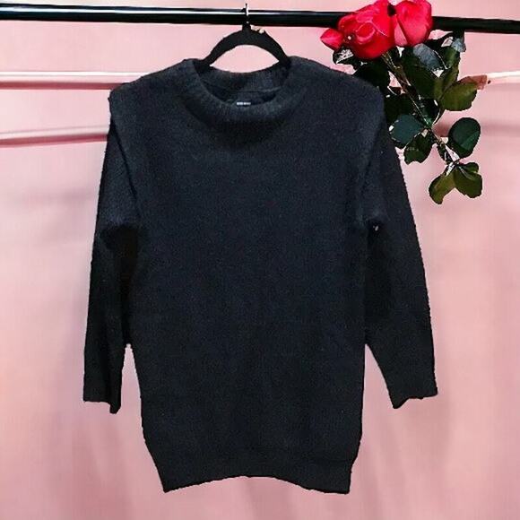 Vero Moda Womens Size Small Tunic Sweater Pullover Stretch Long Sleeve Black - Picture 1 of 16